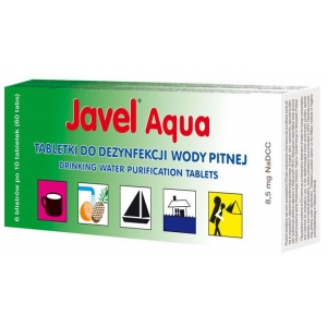 Tabletki do dezynfekcji wody pitnej Javel Aqua