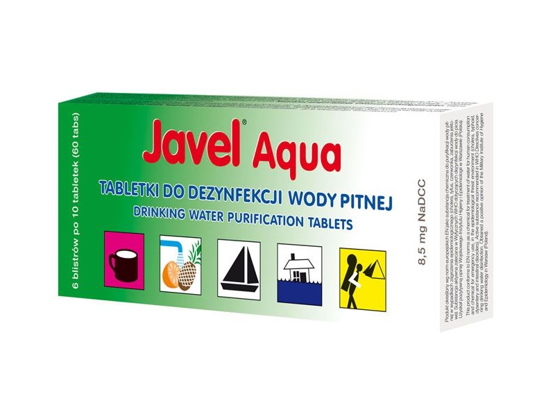 Tabletki do dezynfekcji wody pitnej Javel Aqua